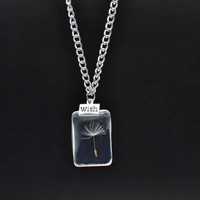 dandelion necklace