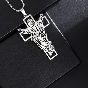 Saint St. Benedict Jesus Cross Pendant Necklace Christian Catholic Amulet