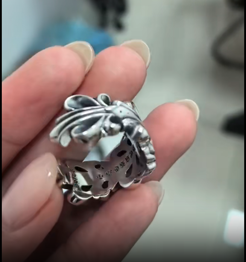 Chrome Hearts 925 Silver Openwork Ring