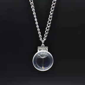 dandelion necklace