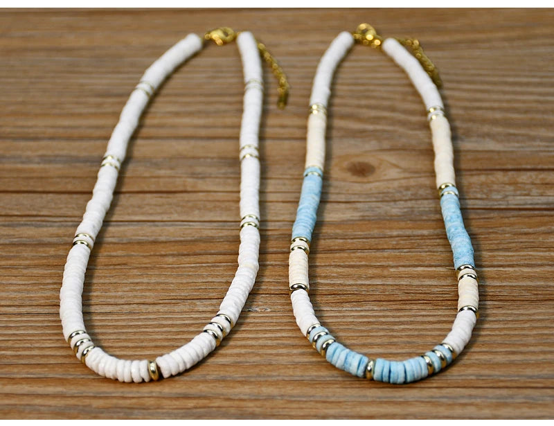 Shell Handmade Beaded Choker Surfer Necklaces