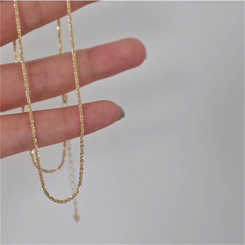 Simple Creative V-shaped Necklace For Women Flat Snake Chain Choker