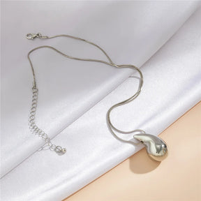 Simple Creative V-shaped Necklace For Women Flat Snake Chain Choker