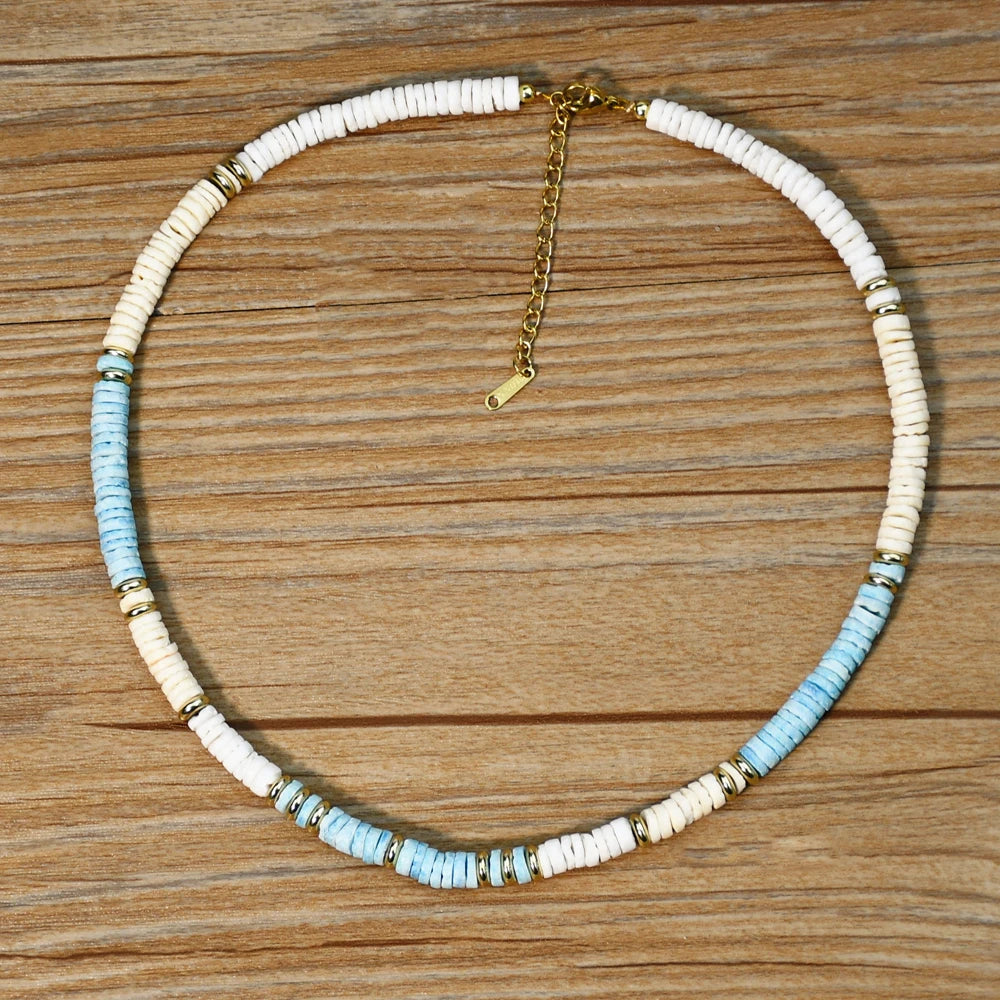 Shell Handmade Beaded Choker Surfer Necklaces