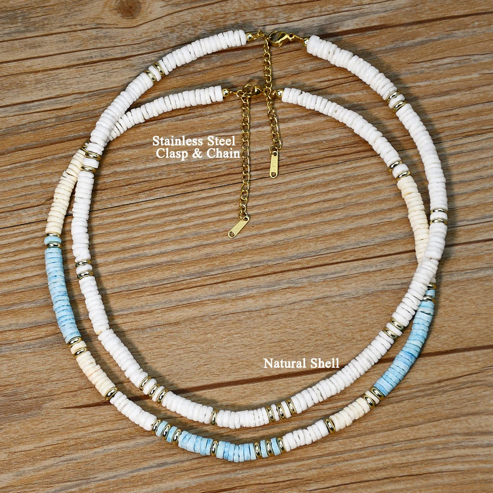 Shell Handmade Beaded Choker Surfer Necklaces