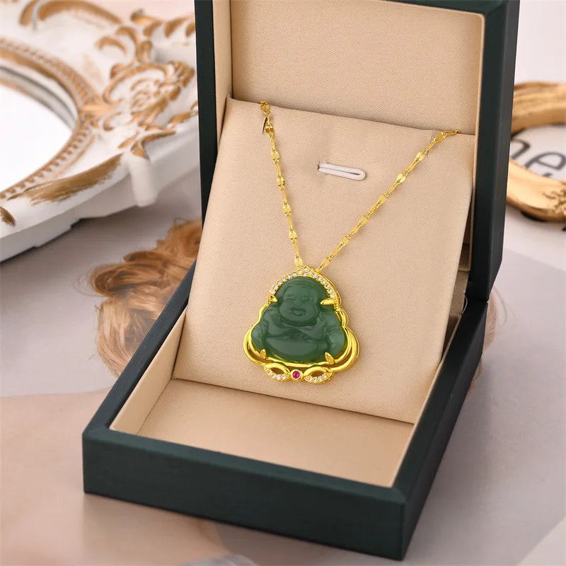 Jade Buddha Pendant