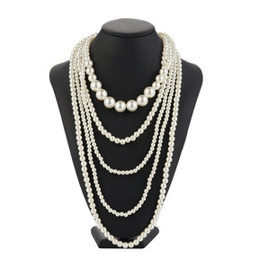 multi strand pearl necklace vintage pearl necklace