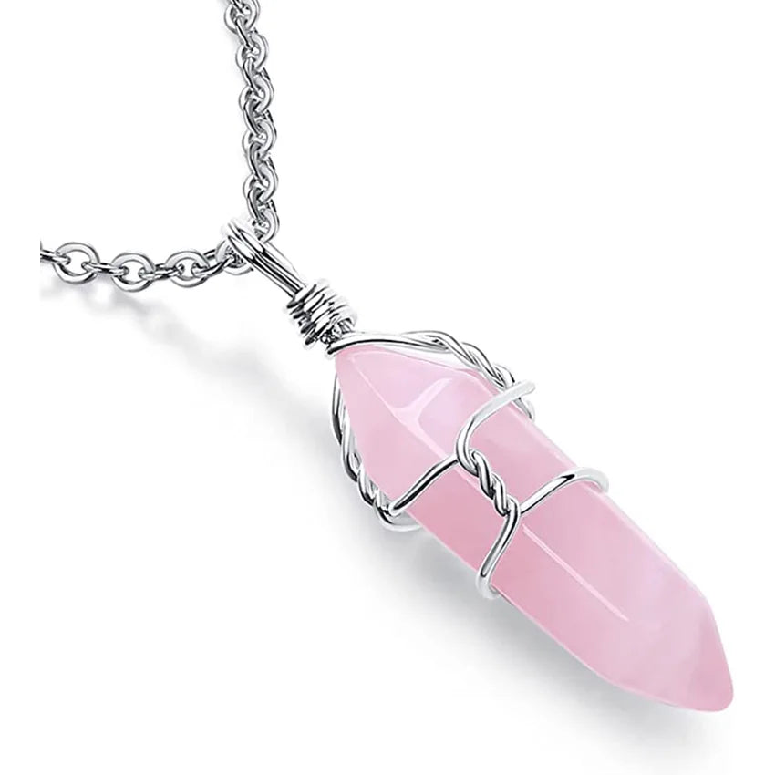 rose quartz pendant