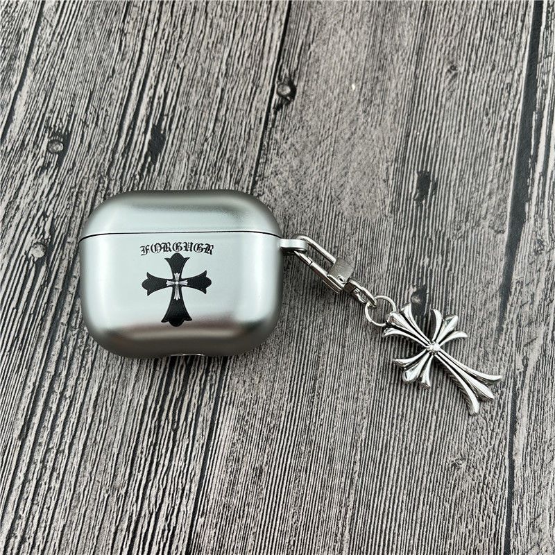 Chrome Hearts Pattern Apple Earphone Protective Case
