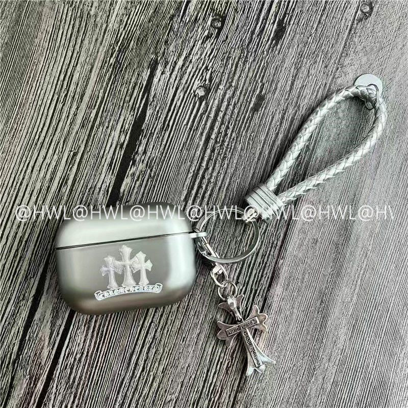 Chrome Hearts Pattern Apple Earphone Protective Case