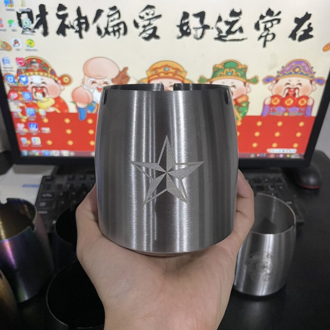 Chrome Hearts Cross Design Extra-Tall Stainless Steel Ashtray