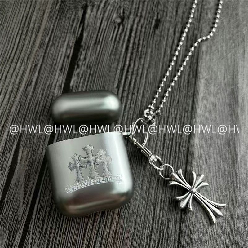 Chrome Hearts Pattern Apple Earphone Protective Case