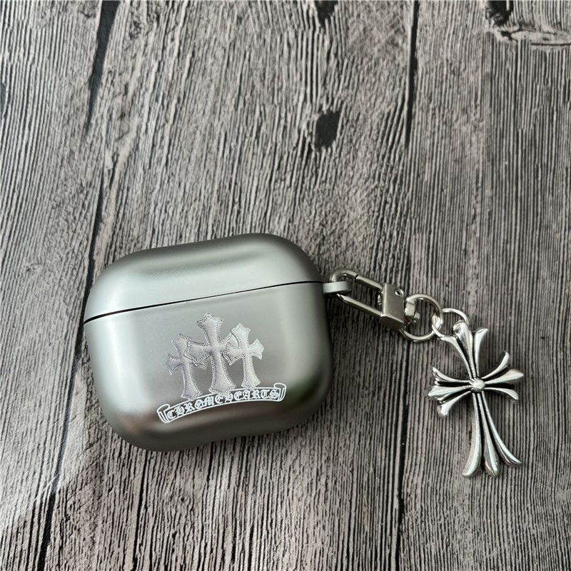 Chrome Hearts Pattern Apple Earphone Protective Case