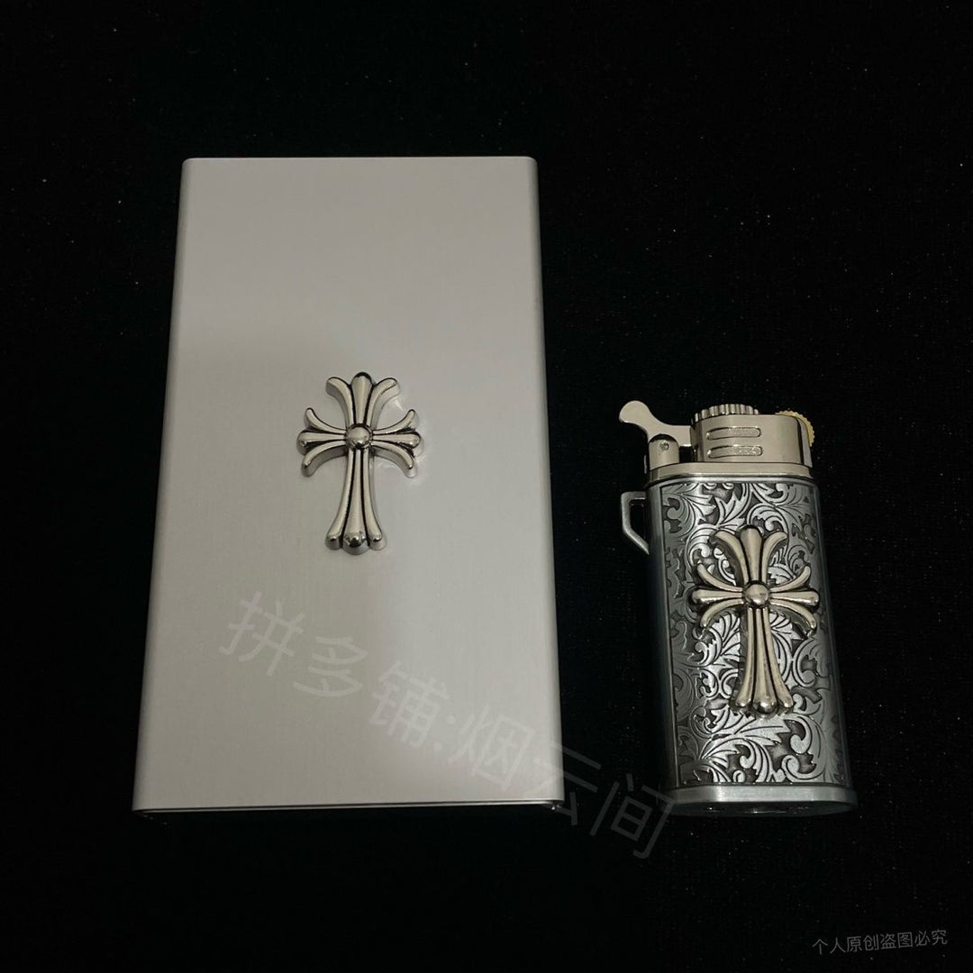Chrome Hearts Style Vintage Engraved Kerosene Lighter