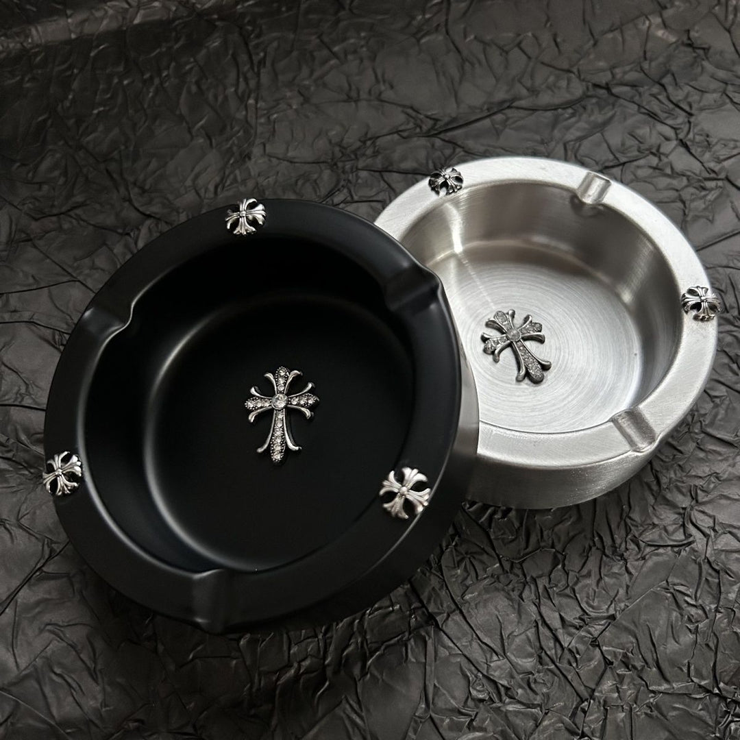 Chrome Hearts Vintage Stainless Steel Minimalist Ashtray