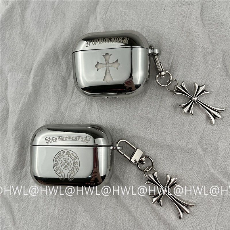 Chrome Hearts Pattern Apple Earphone Protective Case