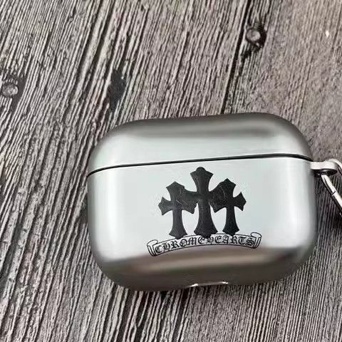 Chrome Hearts Pattern Apple Earphone Protective Case