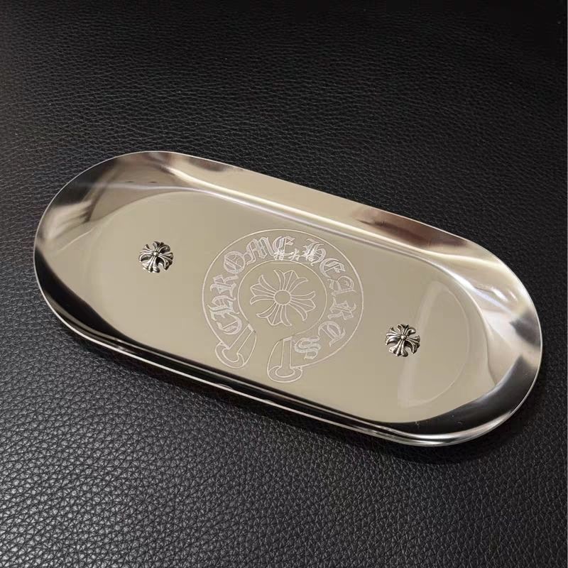 Chrome Hearts Stainless Steel Oval Metal Storage Tray