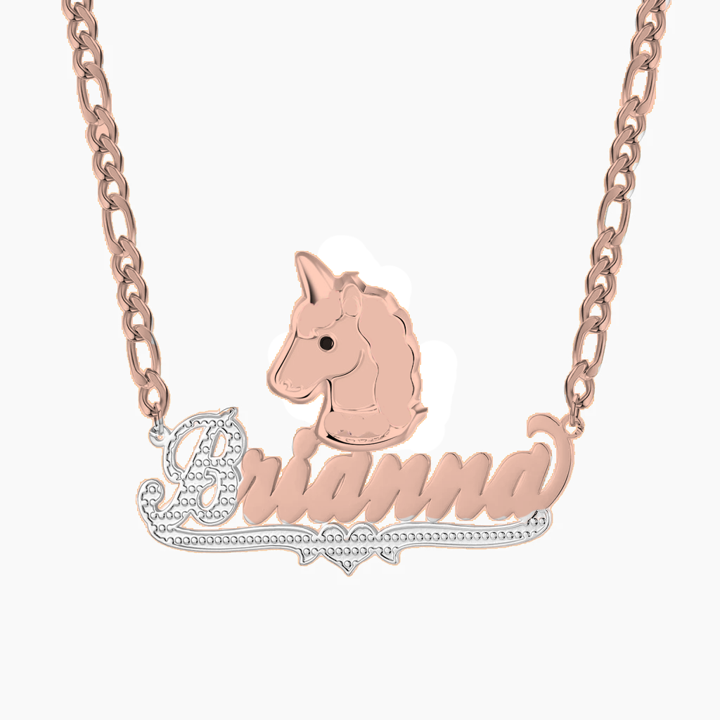 Unicorn Personalized Custom Name Necklace