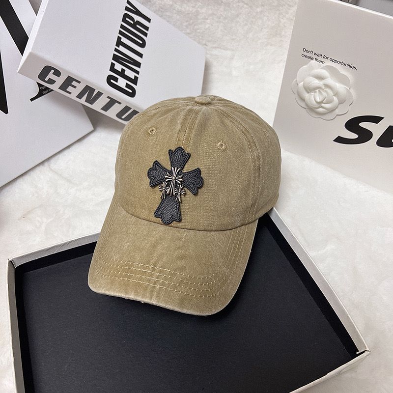 Chrome Hearts Retro Washed Cross Baseball Cap