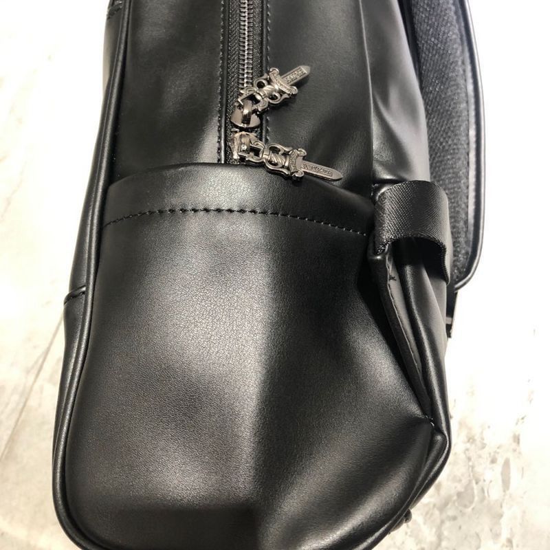 Chrome Hearts genuine leather rhinestone horseshoe backpack