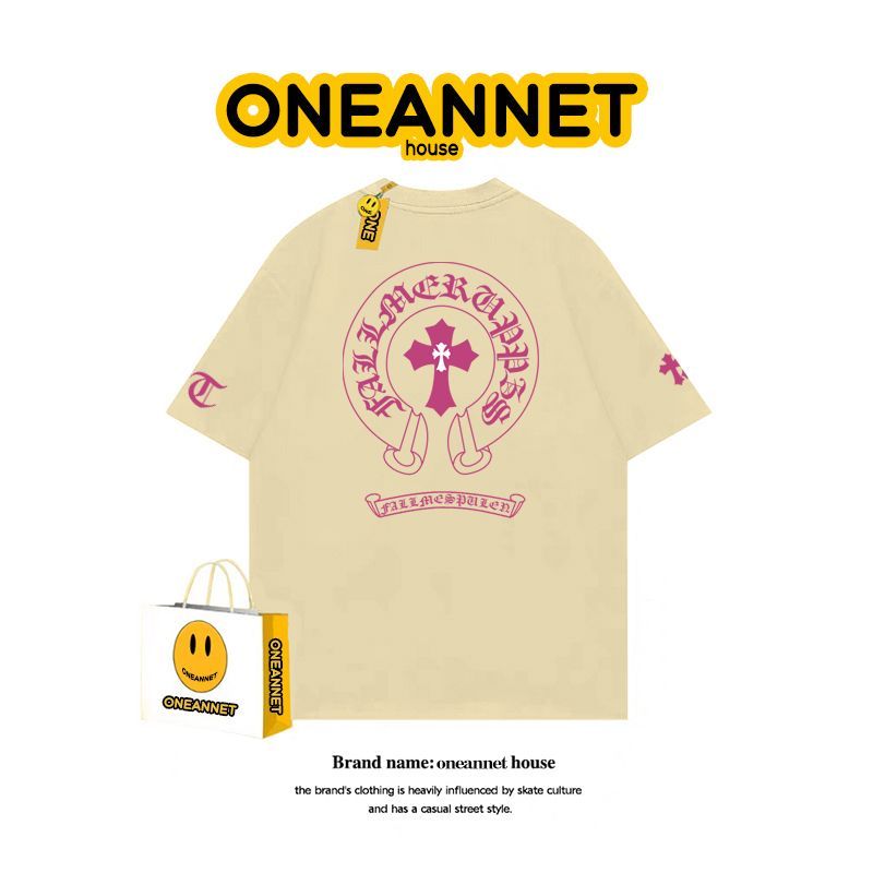 Chrome Hearts-Inspired Loose-Fit, Laid-Back Style Top
