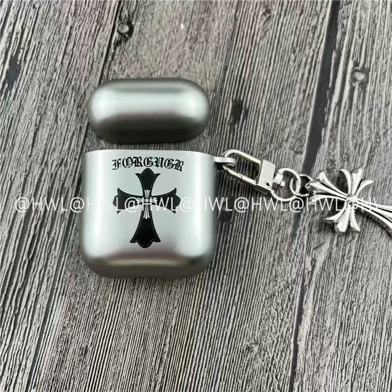 Chrome Hearts Pattern Apple Earphone Protective Case