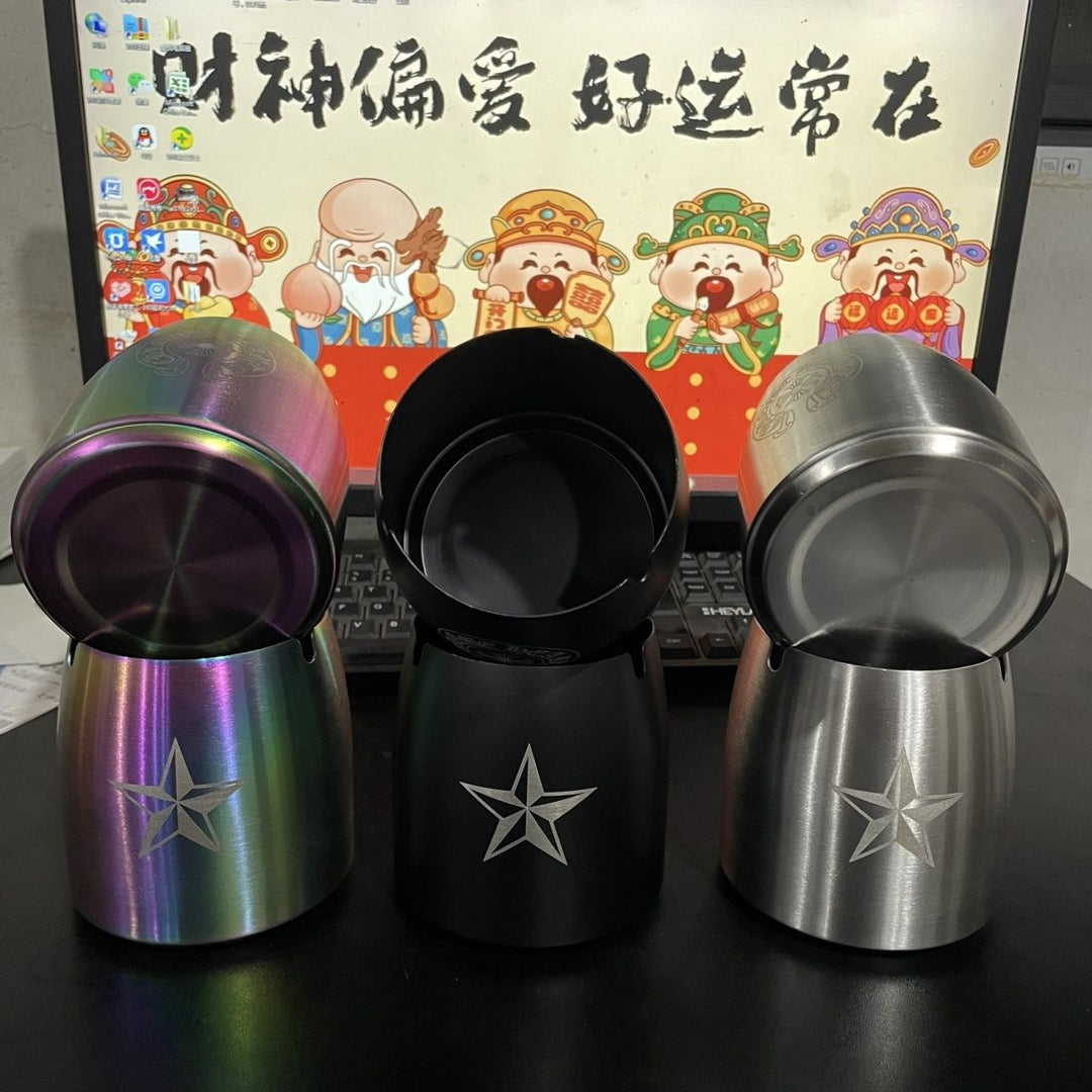 Chrome Hearts Cross Design Extra-Tall Stainless Steel Ashtray