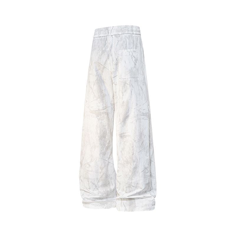 Chrome Hearts Heart & Cross Print Casual Pants