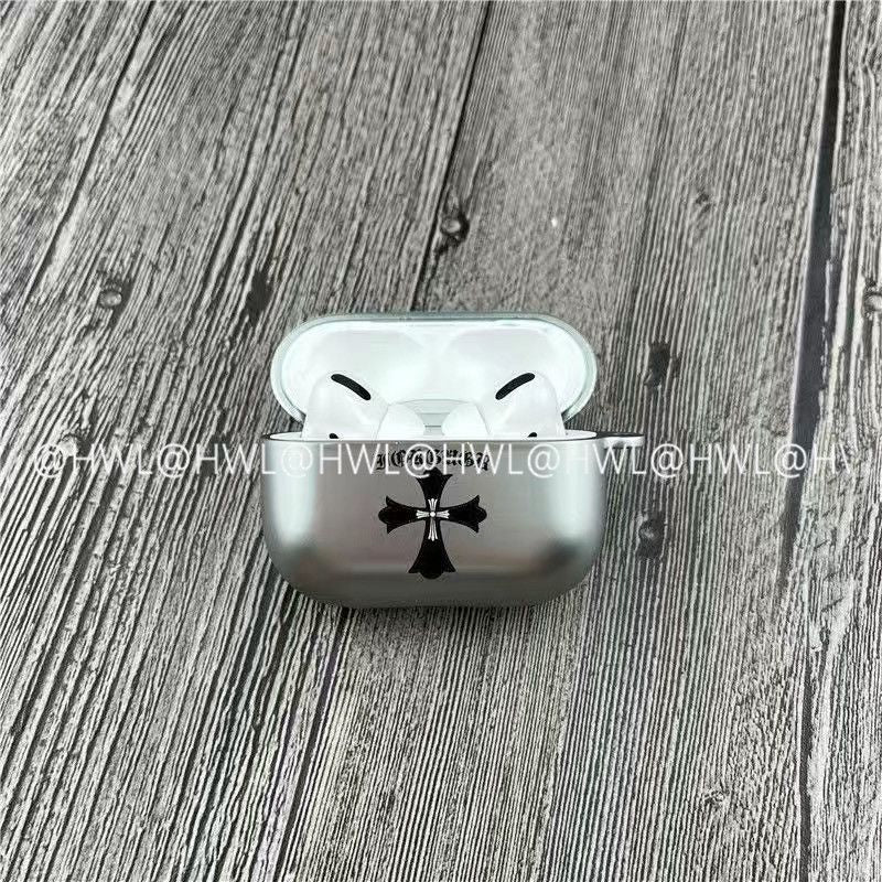 Chrome Hearts Pattern Apple Earphone Protective Case