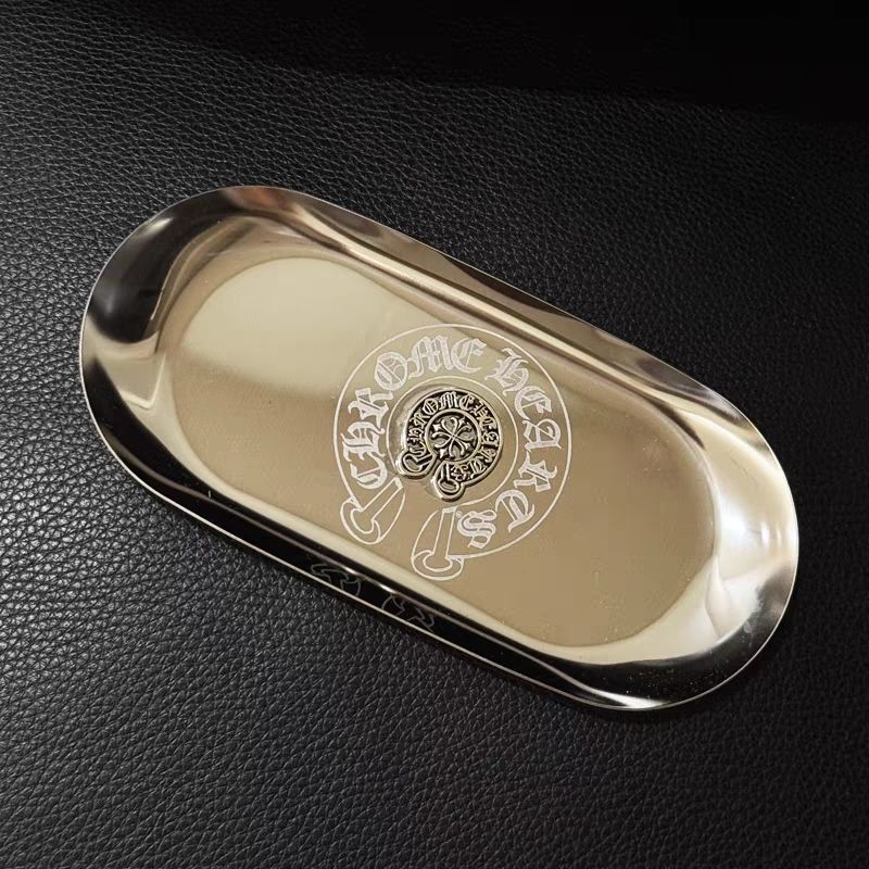 Chrome Hearts Stainless Steel Oval Metal Storage Tray