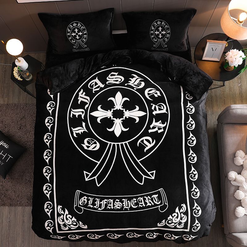 Chrome Hearts Coral Fleece Duvet Cover