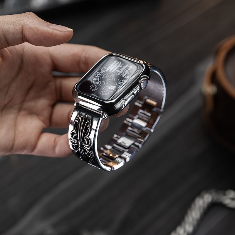 hrome Hearts Cross Metal Apple Watch Band