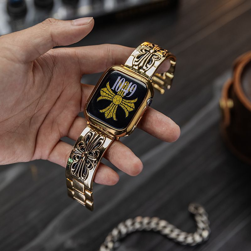 hrome Hearts Cross Metal Apple Watch Band