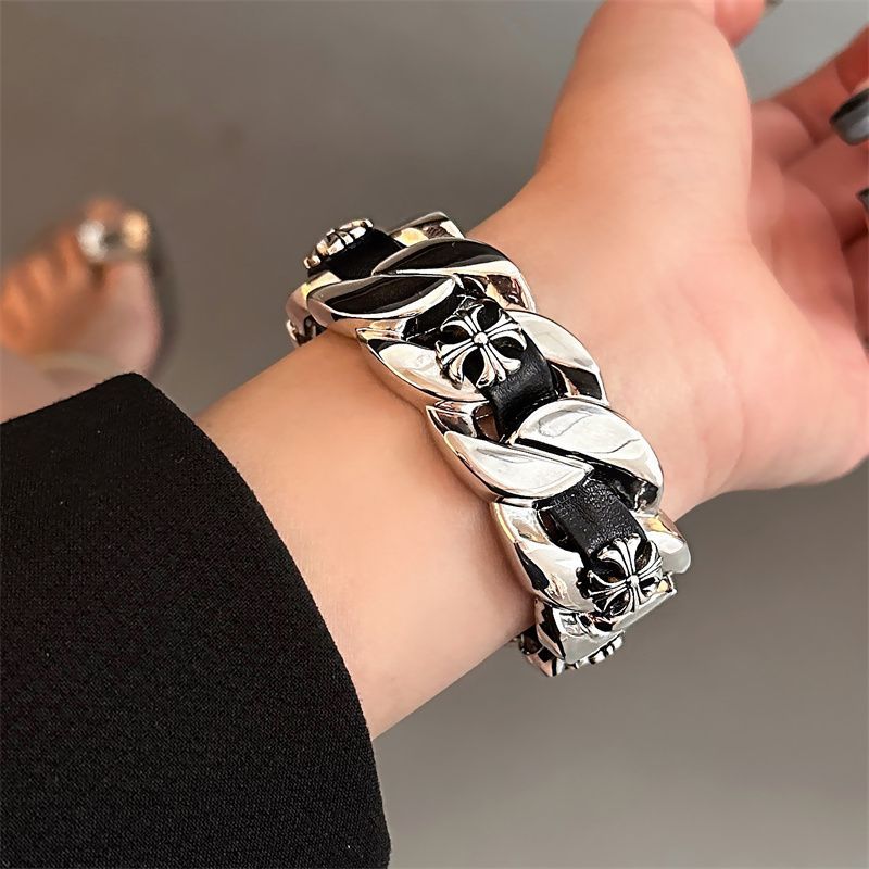 Chrome Hearts domineering braided bracelet