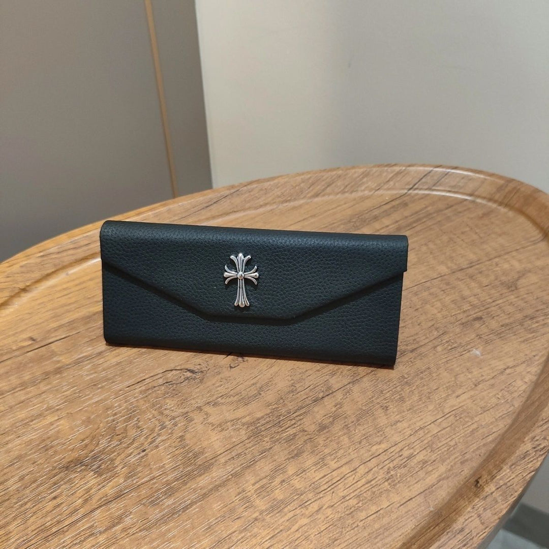 Chrome Hearts Portable Leather Eyeglasses Case