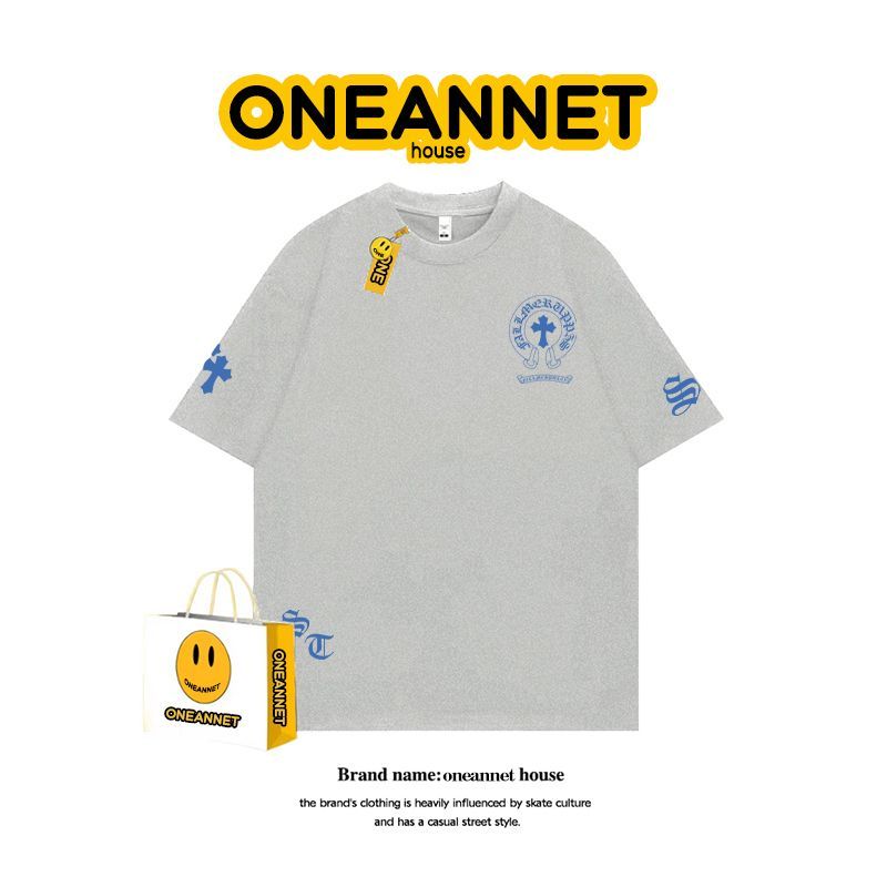 Chrome Hearts-Inspired Loose-Fit, Laid-Back Style Top