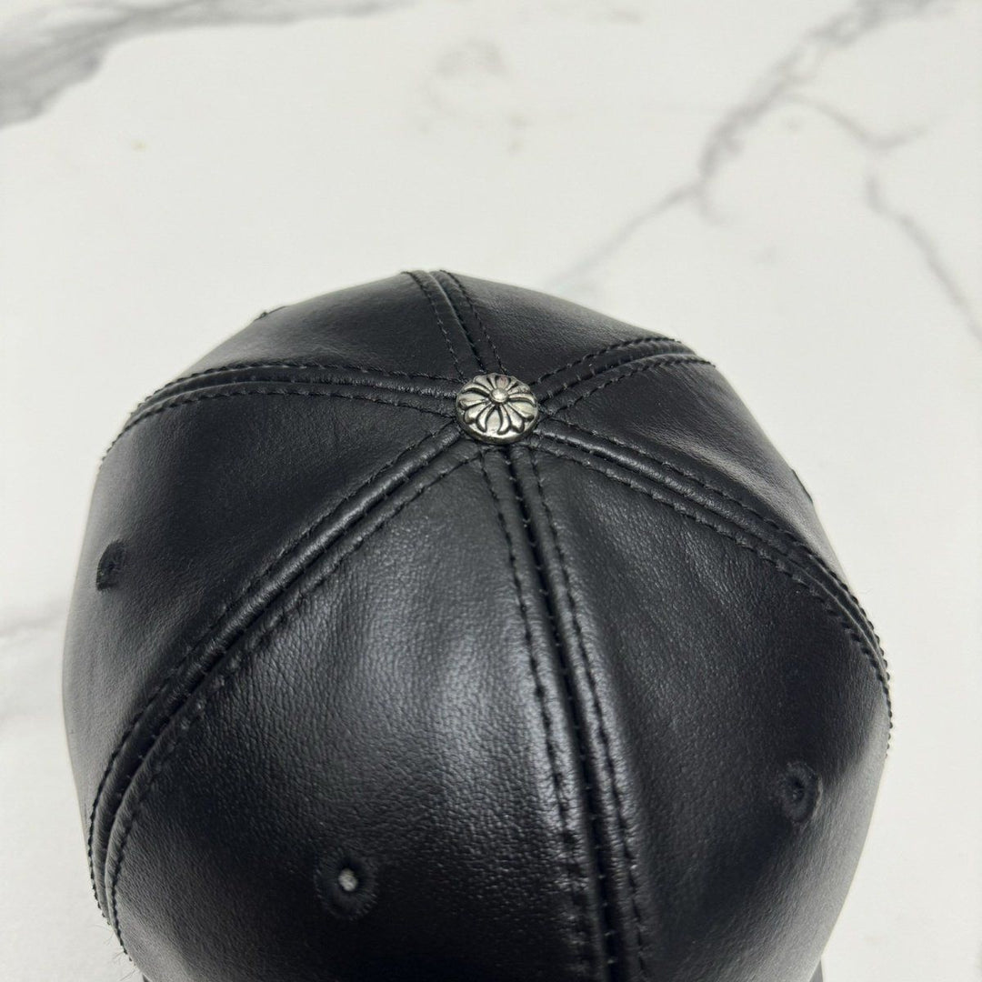 Chrome Hearts Top-Grain Cowhide Baseball Cap