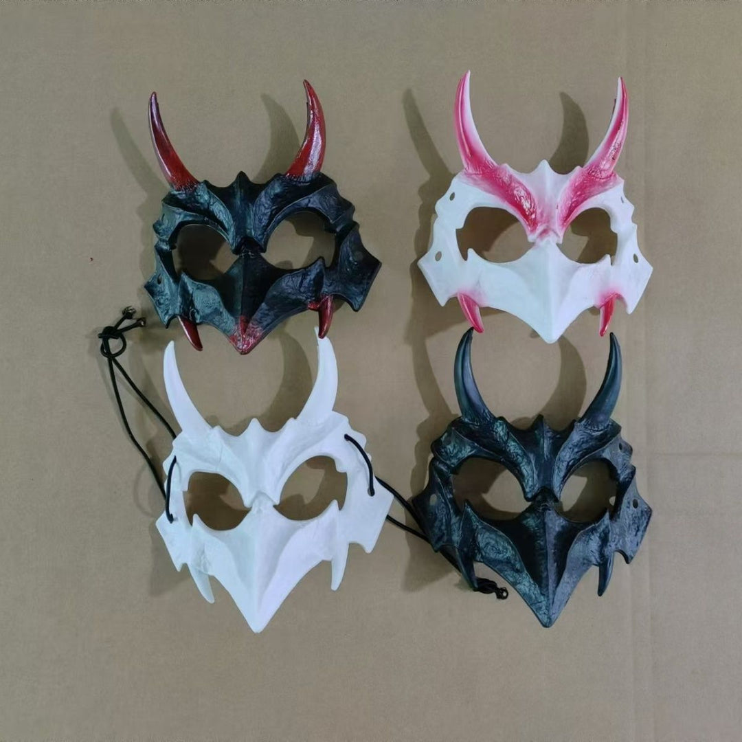 Halloween tiger half-face mask