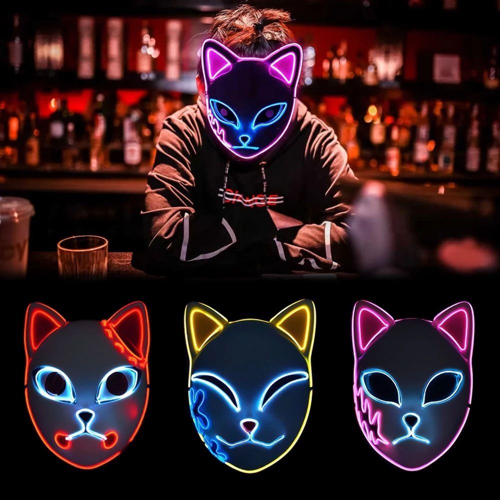 Halloween Demon Slayer Led luminous mask