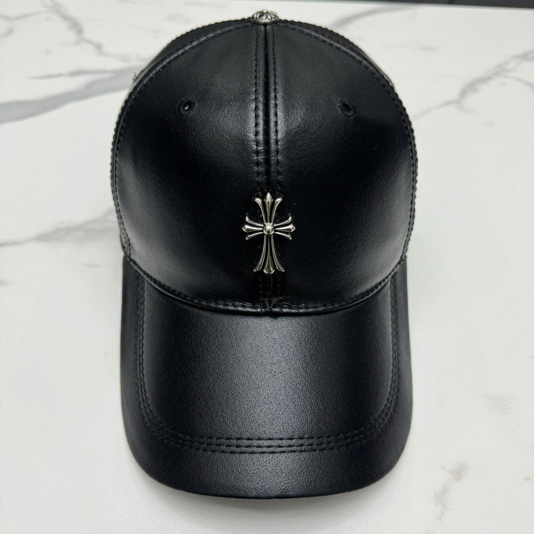 Chrome Hearts Top-Grain Cowhide Baseball Cap