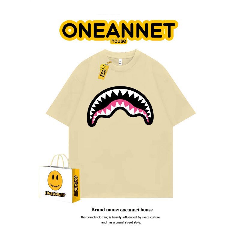 Shark Print Short-Sleeve T-Shirt