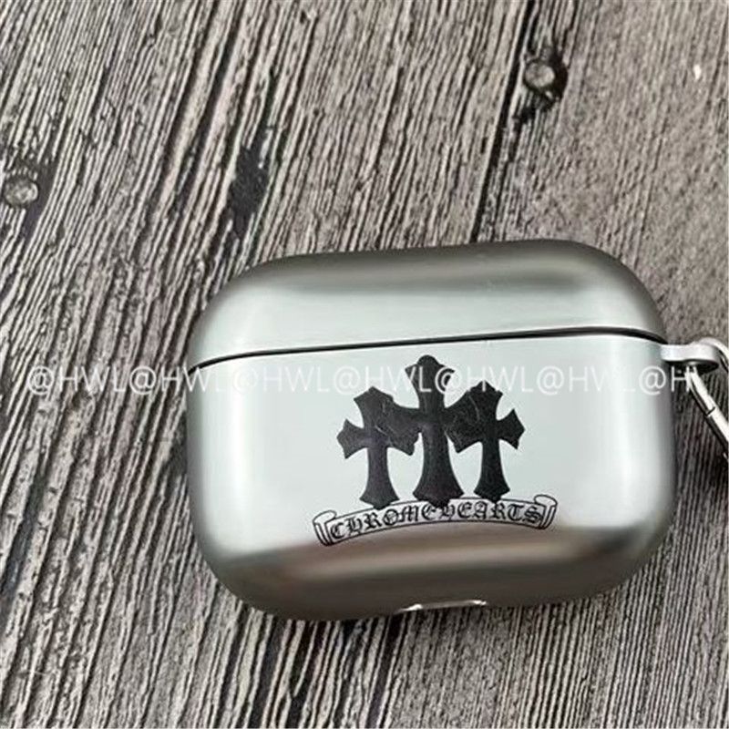 Chrome Hearts Pattern Apple Earphone Protective Case