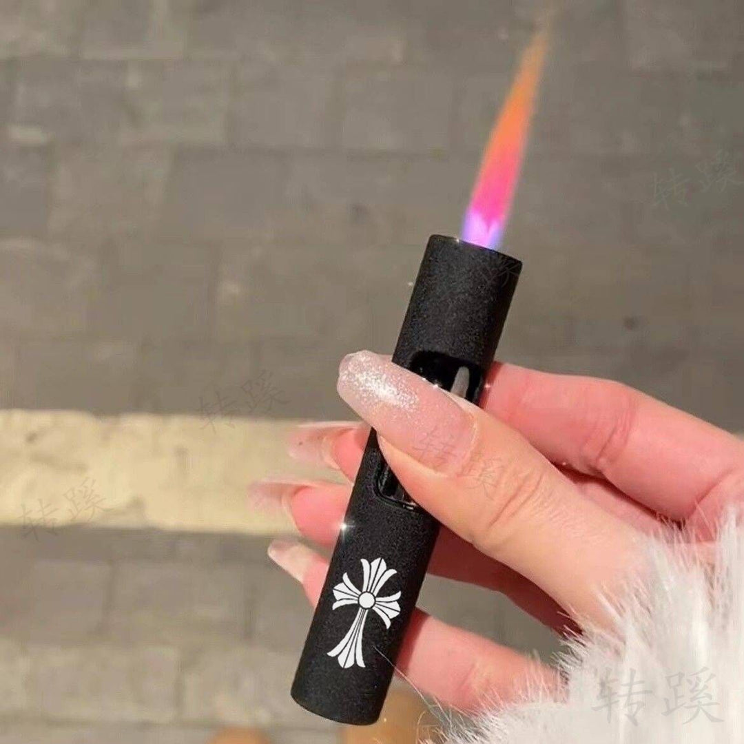 Chrome Hearts Style Pink Flame Torch Lighter