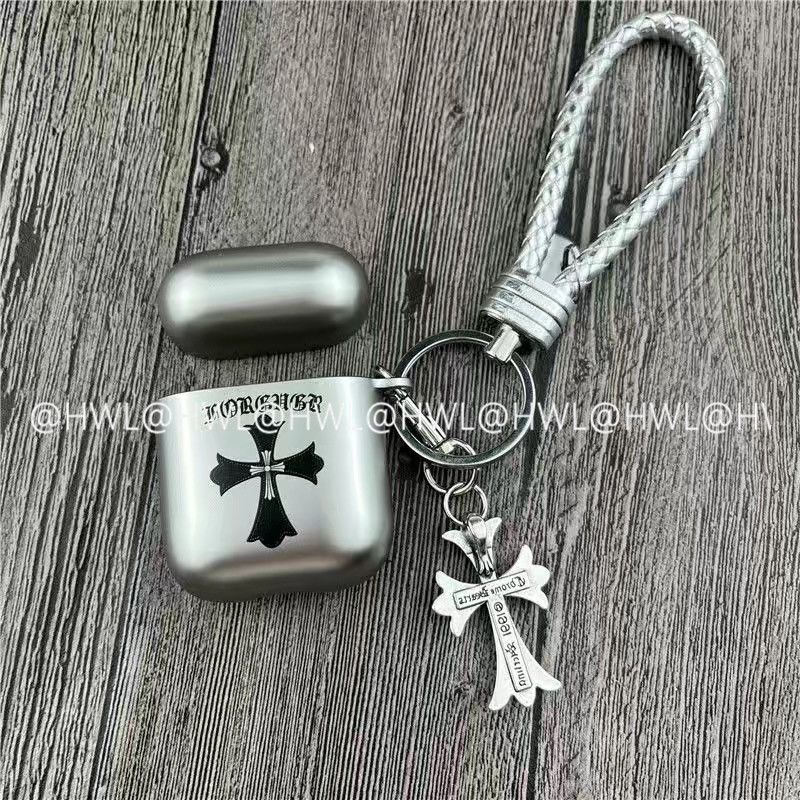 Chrome Hearts Pattern Apple Earphone Protective Case