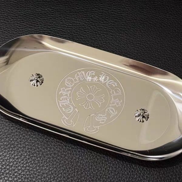 Chrome Hearts Stainless Steel Oval Metal Storage Tray