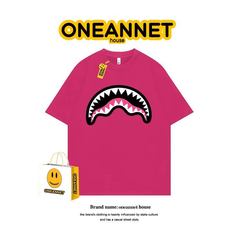 Shark Print Short-Sleeve T-Shirt