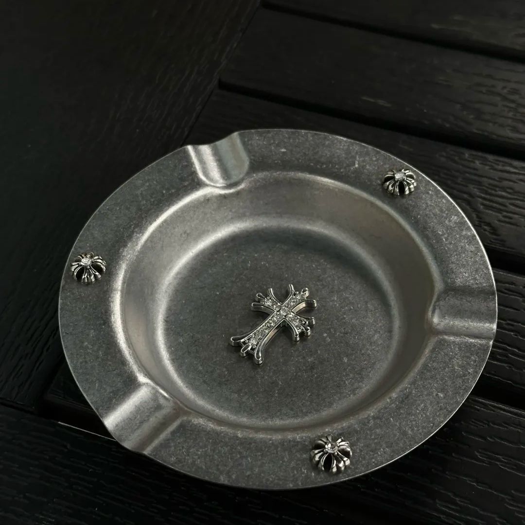 Chrome Hearts Cross Stainless Steel Cigar Ashtray