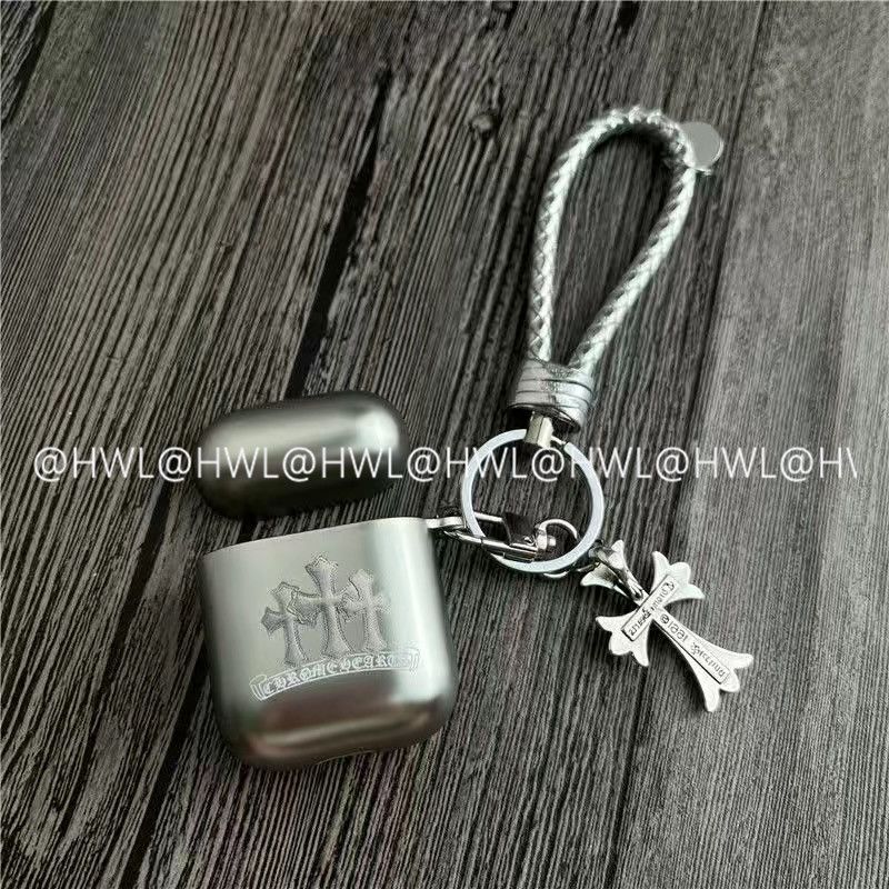Chrome Hearts Pattern Apple Earphone Protective Case