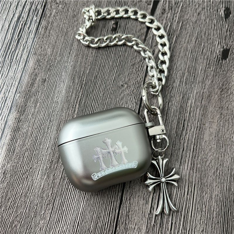 Chrome Hearts Pattern Apple Earphone Protective Case